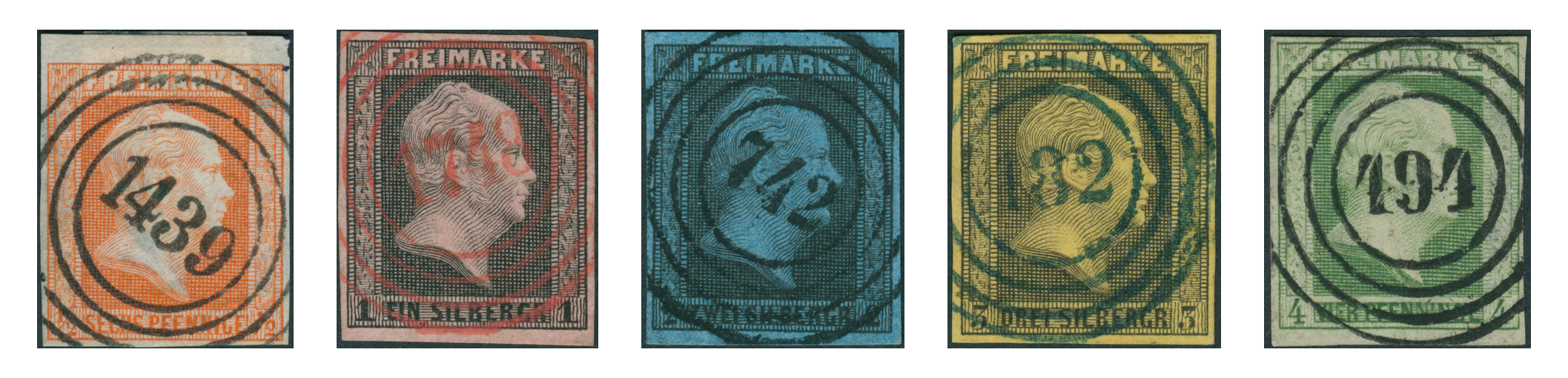 Michel-Nr. 1-5
