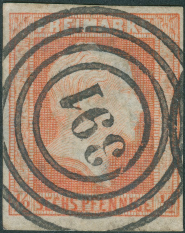 Michel-Nr. 1 mit Nummernstempel 391